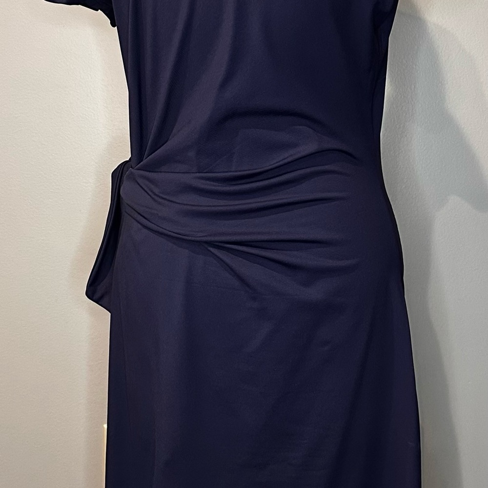 J. McLaughlin navy wrap dress